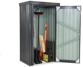 Hoge metalen tuinkast Dakota StoreBoss antraciet