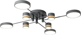 PLAFONDLAMP GRIJS APP528-8C