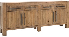 Goossens Dressoir Roots, 4 deuren 4 laden