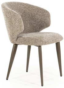 Eleonora Mateo Bruin Potige Eetstoel Taupe