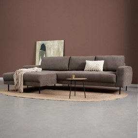PEPP Interiors Oreo Bruine Bank Hoge Poot Chaislongue Links