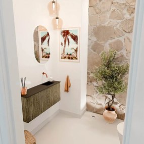 Mondiaz Joya 90cm toiletmeubel dusk met wastafel faye rechts zonder kraangat urban
