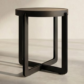 Zuiver Centre Black Design Bijzettafel Mat Zwart - 42.5 X 42.5cm.