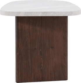 Organische Bijzettafel Bruin - 45 X 70cm.