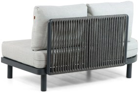 Hoek loungeset 5 personen Aluminium/rope Grijs  Santika Furniture Santika