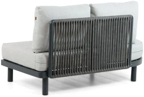 Hoek loungeset 5 personen Aluminium/rope Grijs  Santika Furniture Santika