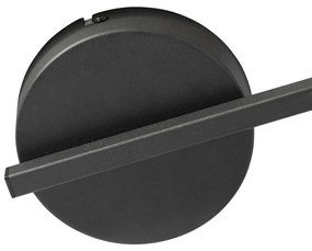 Plafondspot zwart GU10 50mm 3-lichts rond incl. backlight - Back Up