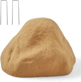 VEVOR Cover Rock, kunstmatige afdekking voor buiten, realistische steenlook, tuinstenen, kunstmatige rotsen van polyresin voor landschapsarchitectuur, tuindecoratie, zandkleur, 410 x 390 x 260 mm