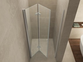 Mueller Siera vouwbare douchedeur 90x202cm links anti-kalk coating