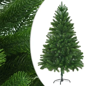 vidaXL Kunstkerstboom met LED's en kerstballen 180 cm groen