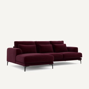 Rechtse hoekbank fluweel, Marsile