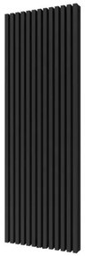 Plieger Siena designradiator verticaal dubbel 1800x606mm 2030W zwart grafiet (black graphite) 7253205