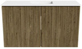Mondiaz Joya 70cm toiletmeubel dusk met wastafel faye midden zonder kraangat talc