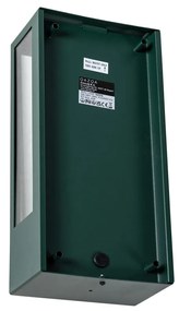 Buiten wandlamp donker groen met bewegingsmelder IP44 - Rotterdam