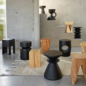 Beschilderd mangohouten bijzettafeltje, Oreus