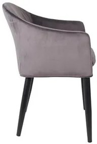 House of Rebels Eetkamerstoel - Bram - Grijs - Fluweel - House of Rebels