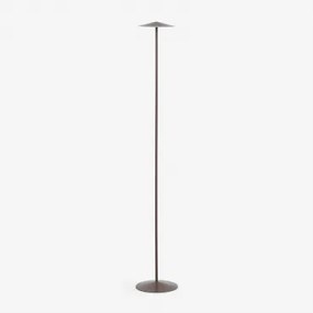 Draadloze Led-vloerlamp Van Ijzer Emilein Bruin – Chocolade - Sklum