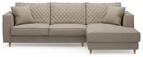 Rivièra Maison - Kendall Sofa with Chaise Longue Right, oxford weave, anvers flax - Kleur: beige