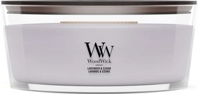 WoodWick geurkaars - Ellipse - Lavender &amp; Cedar