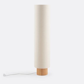Staande lamp in essenhout en linnen, Bruisse