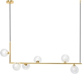 Hanglamp Goud Glazen Bollen APP690-6CP