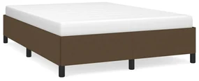 vidaXL Bedframe stof donkerbruin 140x190 cm