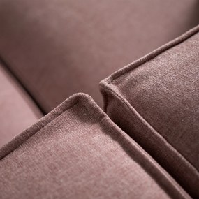 Bank Oud Roze Met Chaise Longue Rechts