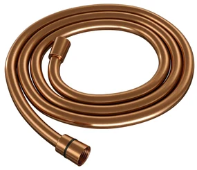 Brauer Copper Carving complete inbouw regendouche set 03 met 20cm douchekop, gebogen muurarm en staafhanddouche geborsteld koper PVD