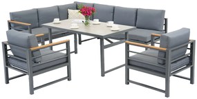 Guarda Comida 7 Garden Point stalen tuinmeubelen antraciet