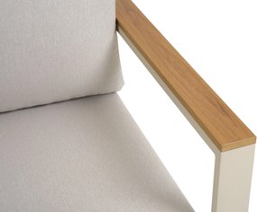 Hoek loungeset 5 personen Aluminium Zand/Beige  Domani Furniture Nordic