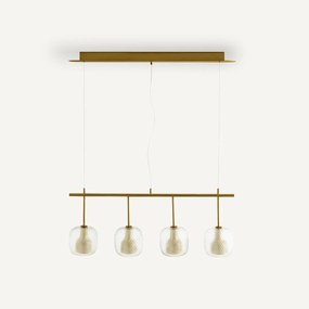 Lijn hanglamp met 4 bollen Mistinguett