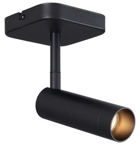Moderne plafondSpot / Opbouwspot / Plafondspot zwart rond GU10 35mm draai- en kantelbaar - Kate Modern GU10 vierkant Binnenverlichting Lamp
