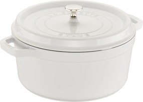 Staub La Cocotte Cocotte 26 cm / 5,25 l, Rond, Puur wit - La Cocotte - Staub