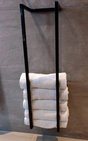 Saniclear handdoekenrek industrieel 95x25x20cm mat zwart