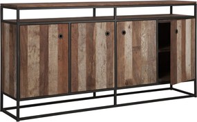D-Bodhi Tuareg Dressoir Teakhout Met Metaal - 178x40x90cm.