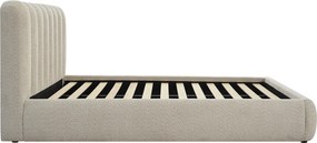 Bedframe Beige Boucle Gestoffeerd 180 X 200 Cm