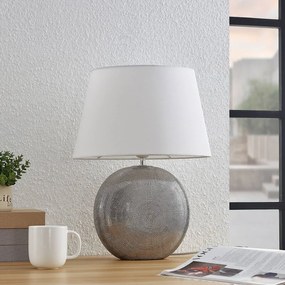 Florentino tafellamp, stof en keramiek - lampen-24
