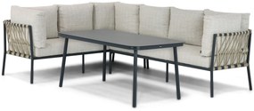 Dining Loungeset 7 personen Aluminium/rope Grijs Lifestyle Garden Furniture Cordani