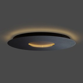 Moderne plafondlamp zwart 60cm incl. LED 3-staps dimbaar - Morning