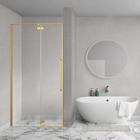 Aqua Vista Oria Linea nisdeur - 130x200cm - incl. montageset - Geborsteld goud SW1186303/SW1186316