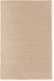 Handgemaakt wollen vloerkleed Bruna met gevlochten structuur