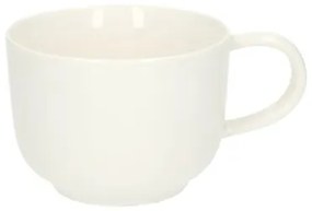 Cappuccinomok, organisch, porselein, wit,Ø 11 cm