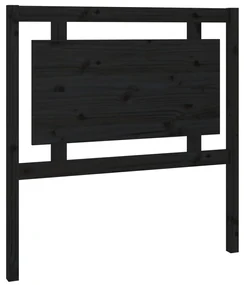vidaXL Hoofdbord 95,5x4x100 cm massief grenenhout zwart