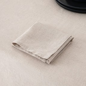 Set van 4 servetten van gewassen linnen Victorine