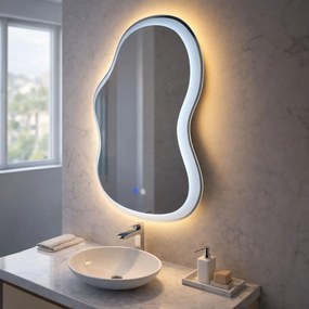 LED Spiegel UNO DOUBLE 80x55 cm