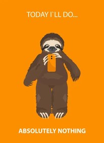 Ilustratie The story of one sloth. At, Dmytro Bosnak