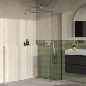 Brauer Oblivion inloopdouche helder glas 60cm RVS geborsteld PVD