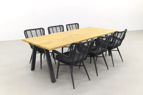 Jasmine Black/Ambassador 240x100 cm. tuinset - 7 delig
