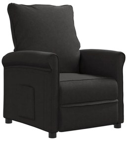 vidaXL Fauteuil verstelbaar stof zwart