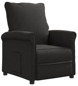 vidaXL Fauteuil verstelbaar stof zwart
